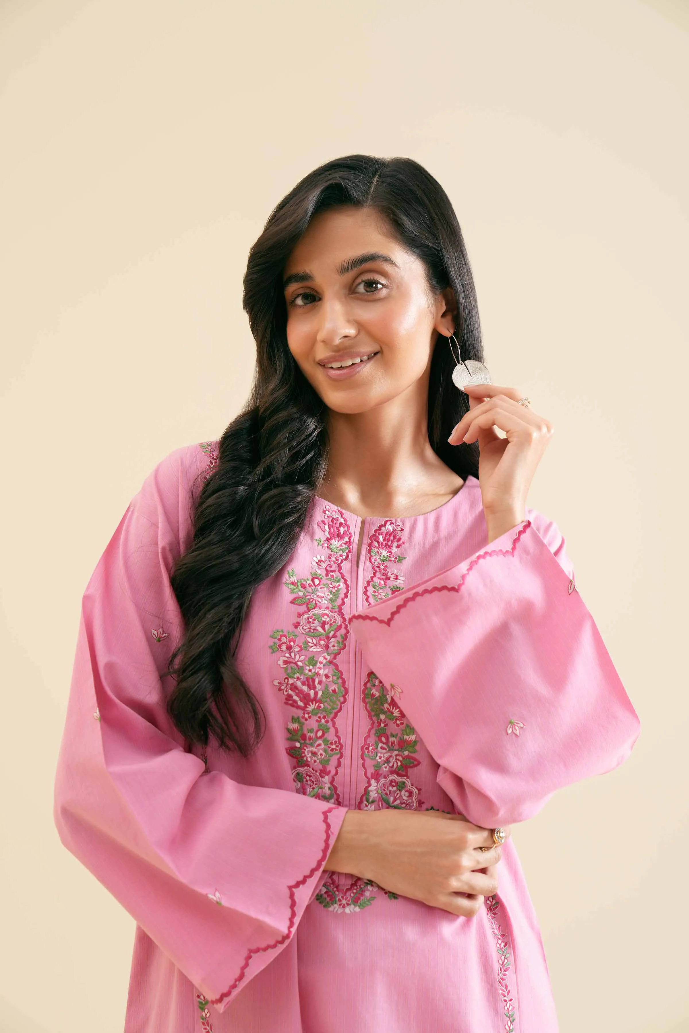 2 Piece - Embroidered Suit - PS24-107