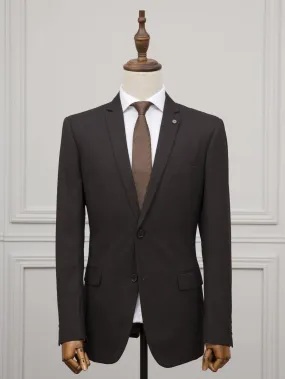 2 PIECE SUIT BLACK BROWN