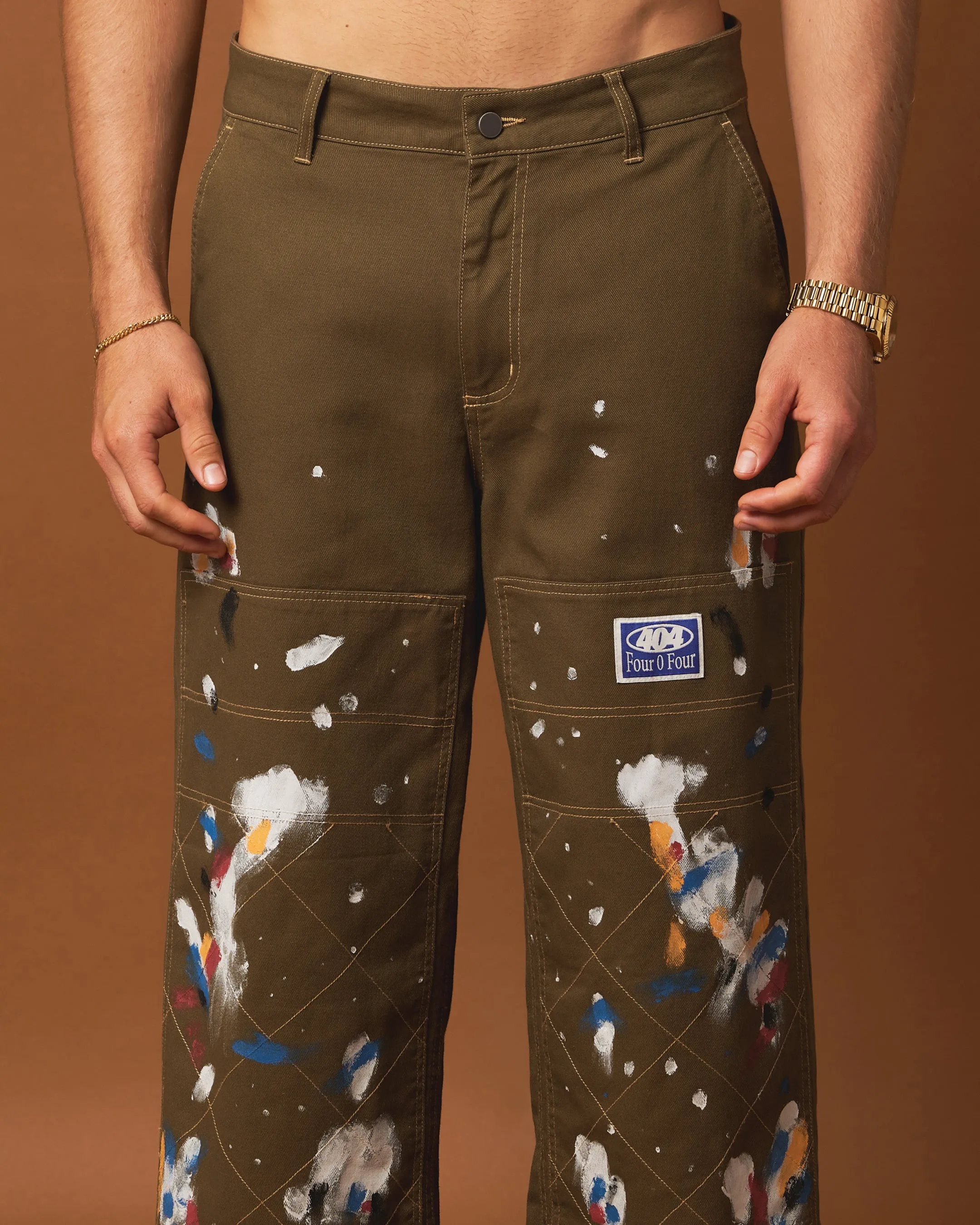 404 Painter Double Knee Pants Khaki