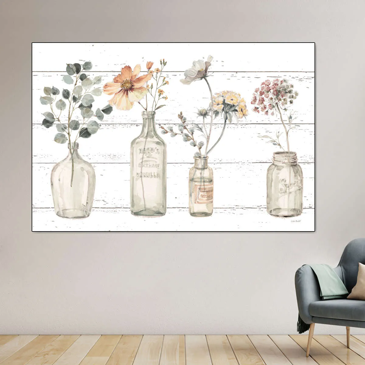 A Country Weekend Fall Flower Wall Art