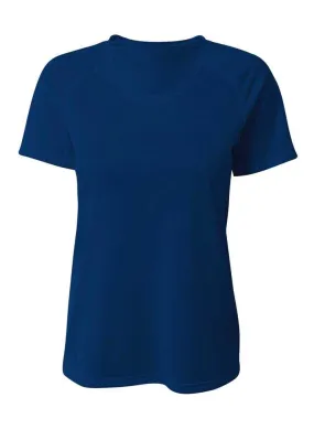 A4 NW3393 SureColor Short Sleeve Cationic Women's Tee - Navy