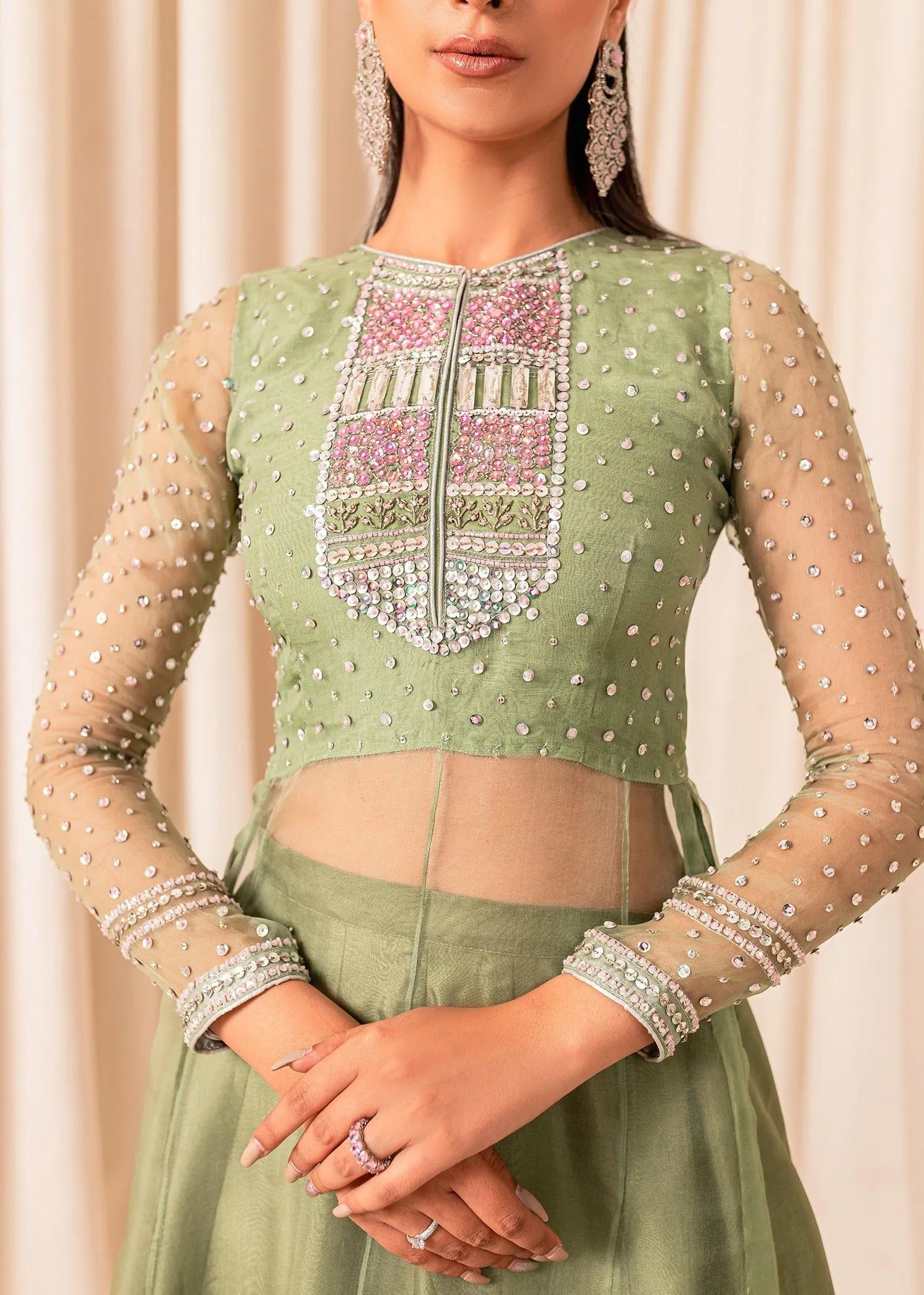 Allure by Ih - MOLLY - Organza - Matcha Green - 3 Piece