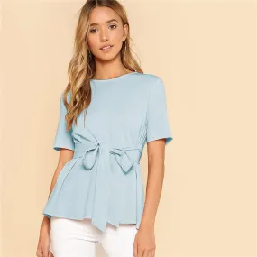 BAILEY BLUE BLOUSE