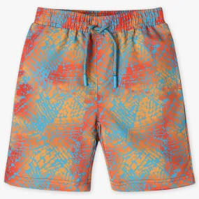 Boys Comfort Fit Printed Mid Rise Shorts