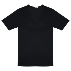 Bresciani Navy V-Neck T-Shirt