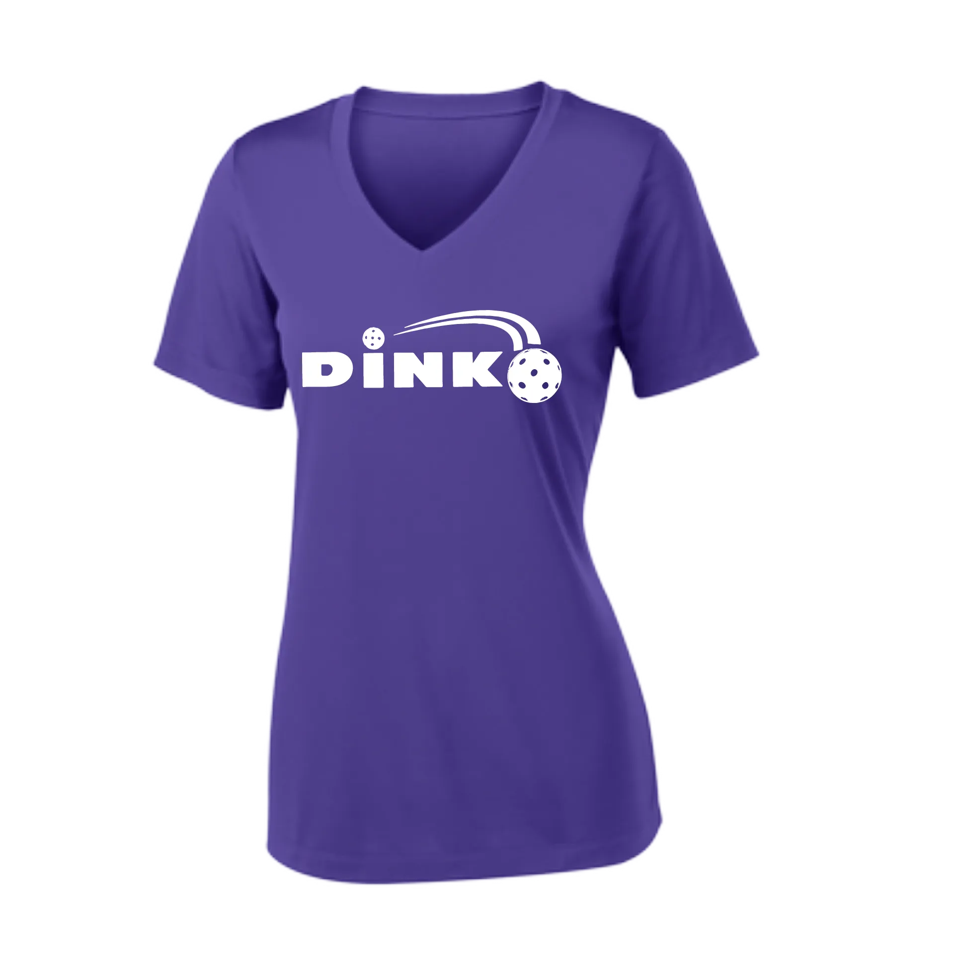 Dink | Women's Short Sleeve V-Neck Pickleball Shirts | 100% Polyester