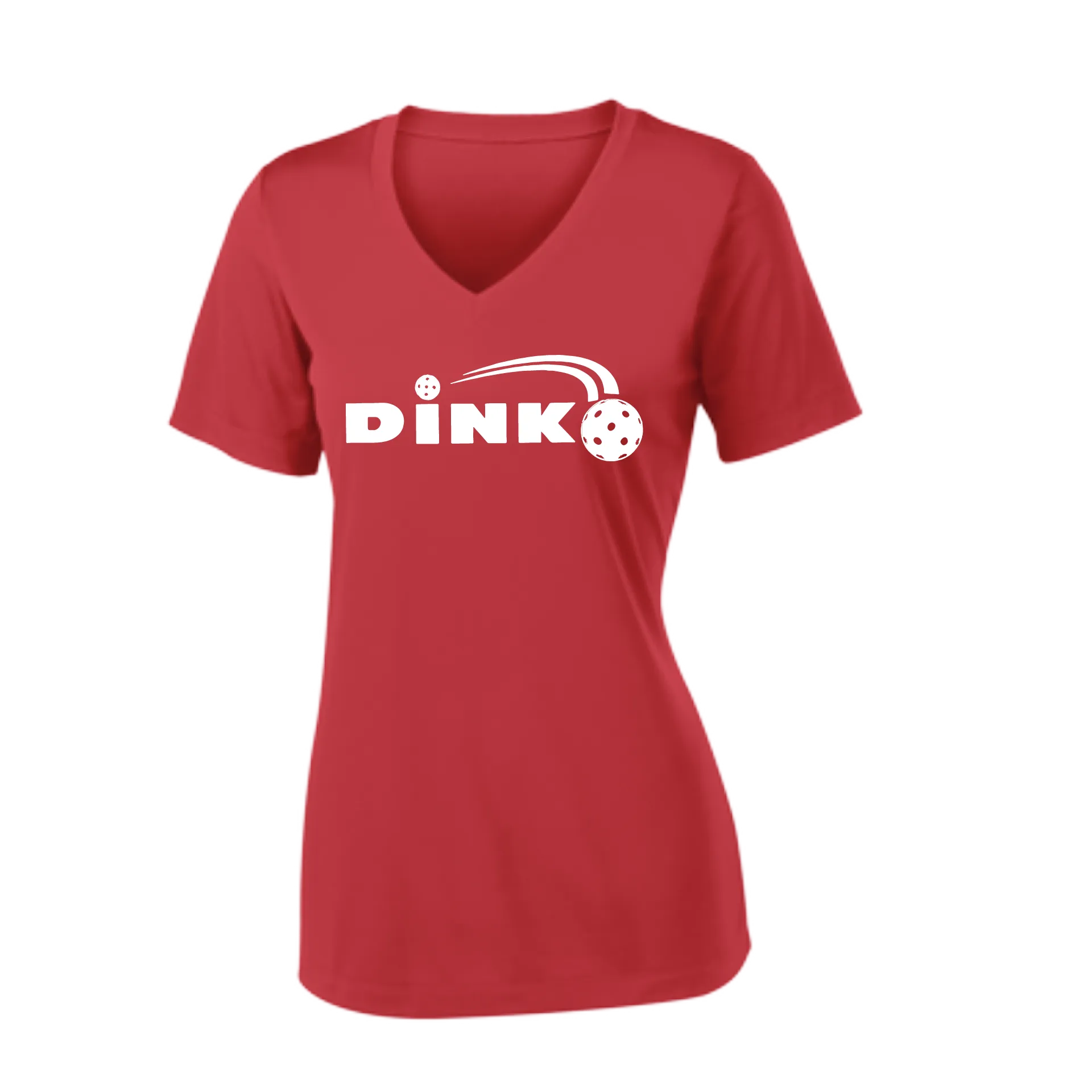 Dink | Women's Short Sleeve V-Neck Pickleball Shirts | 100% Polyester