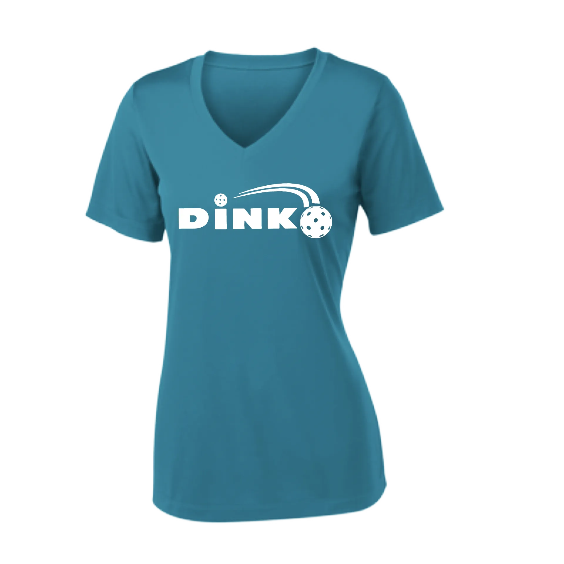 Dink | Women's Short Sleeve V-Neck Pickleball Shirts | 100% Polyester