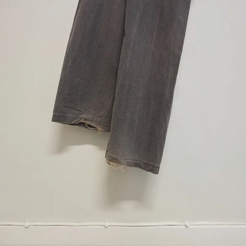 distressed overdye trousers