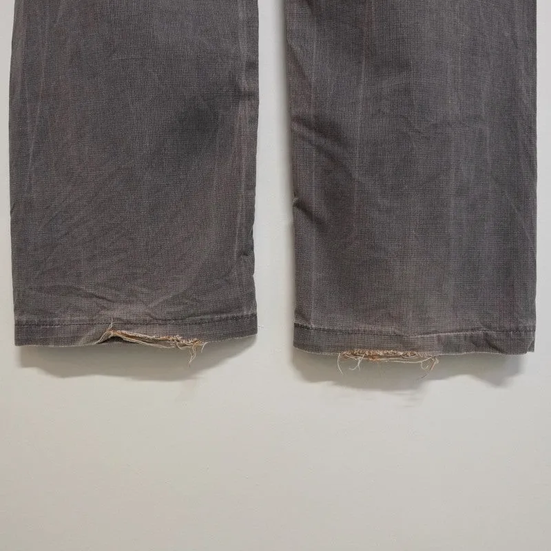 distressed overdye trousers