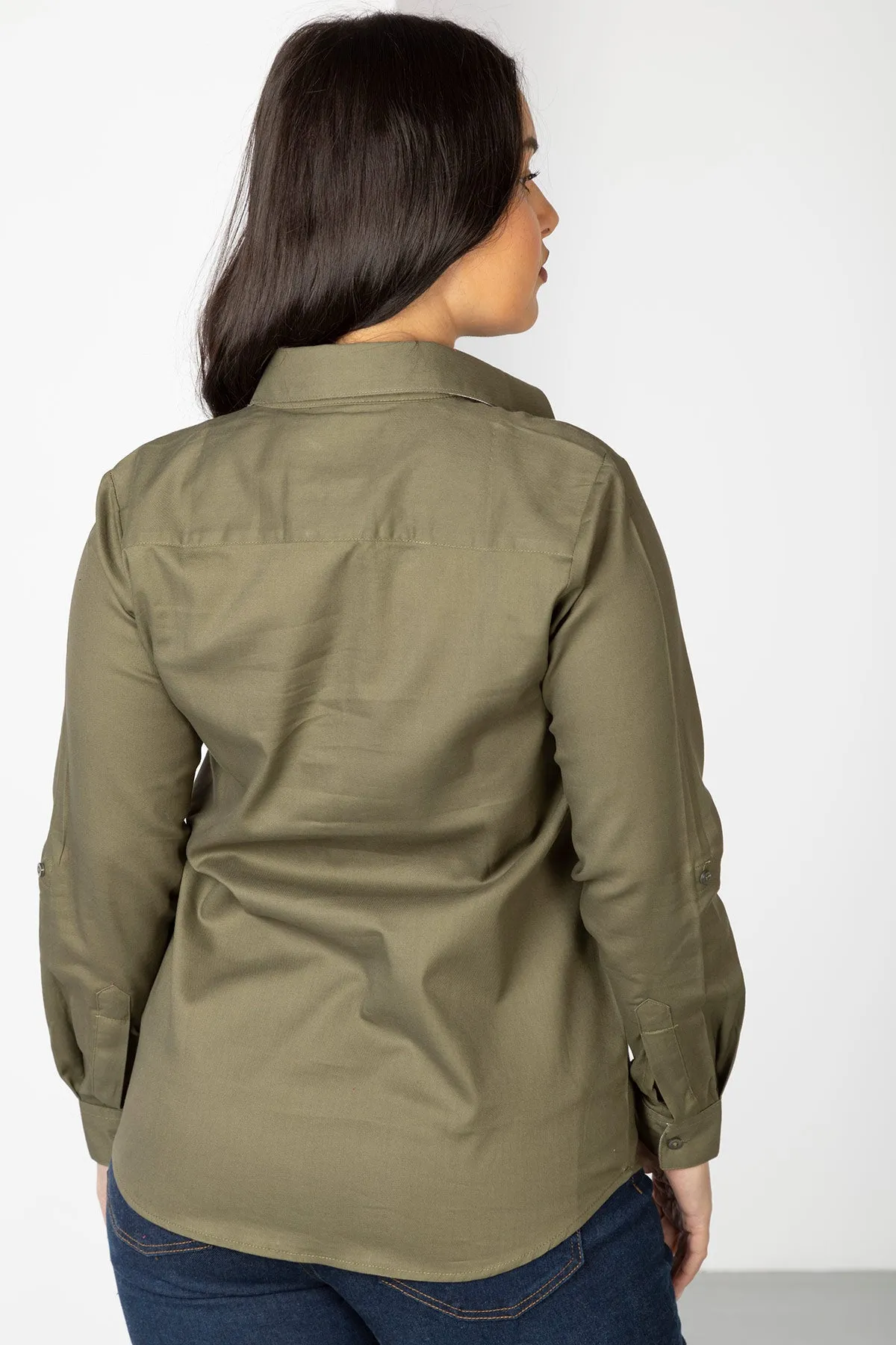 Ladies Plain Overhead Country Shirt - Hannah