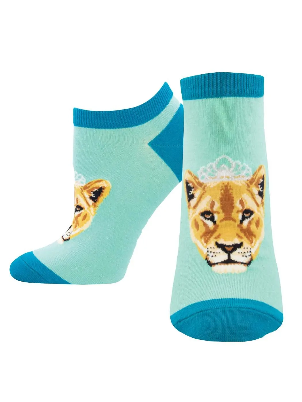 Ladies Queen Of The Pride Graphic Ped Socks