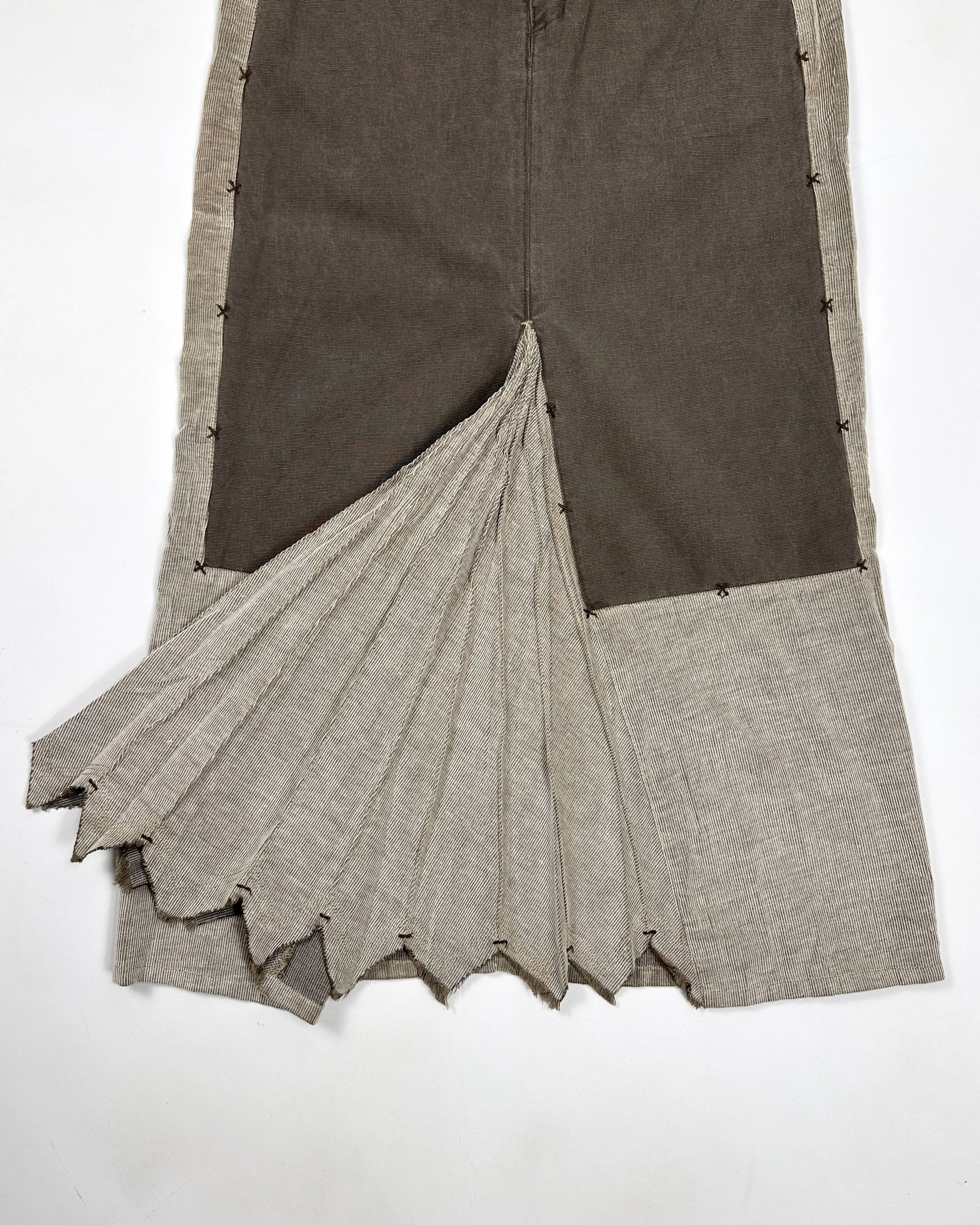 Marithe Francois Girbaud 2-Textures Skirt 2000's