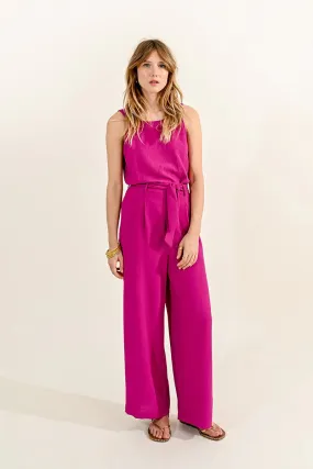 Molly Bracken Wide Leg Pant with Tie