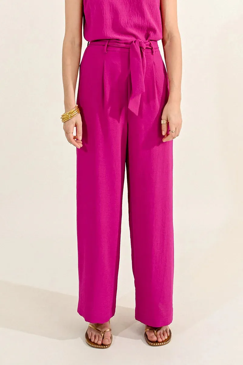 Molly Bracken Wide Leg Pant with Tie