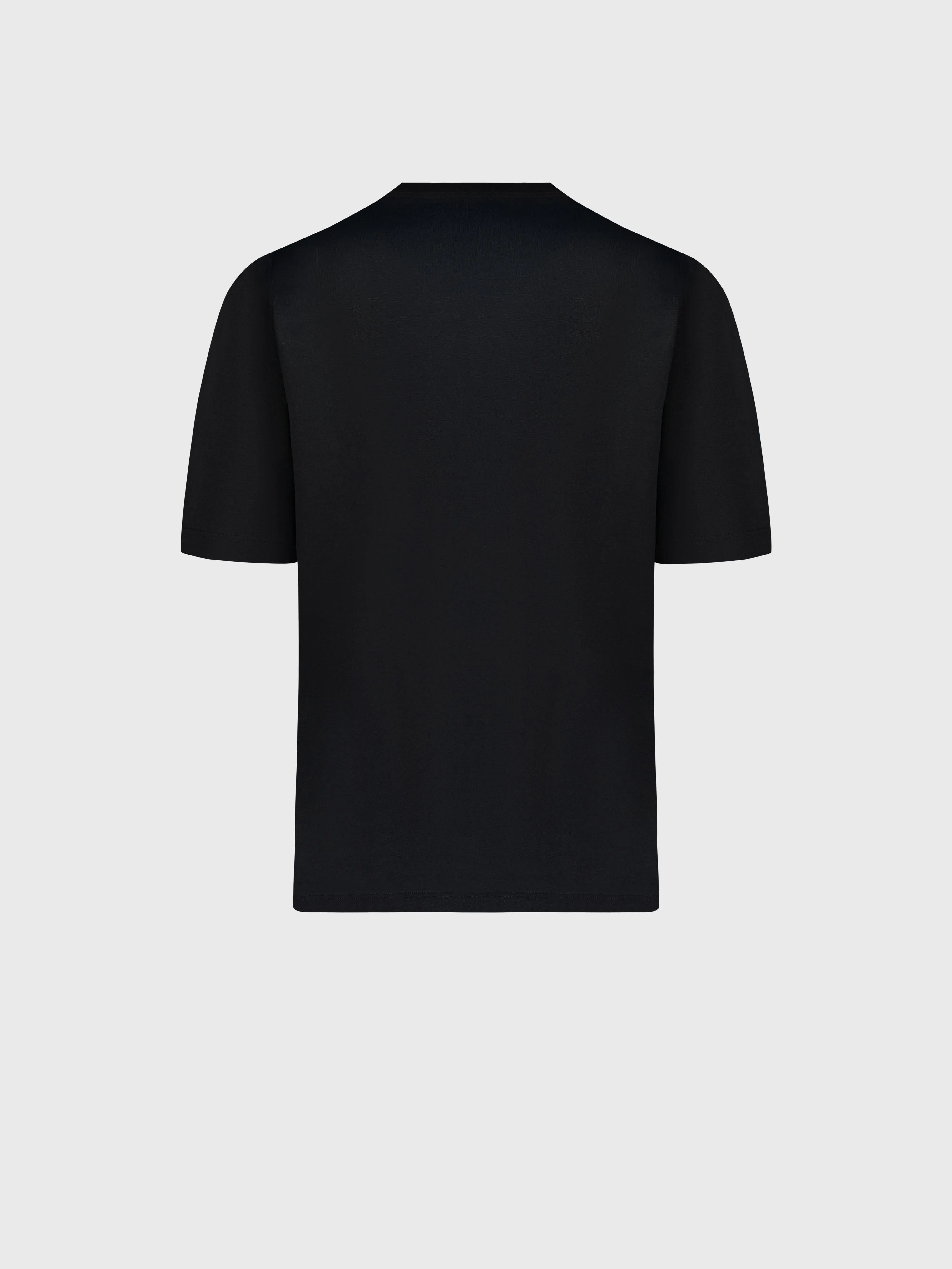 T-Shirt with Gradient Zilli Shade Embroidery Black