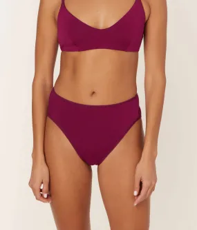 The High Waist Hipster - Bamboo Jersey - Bordeaux