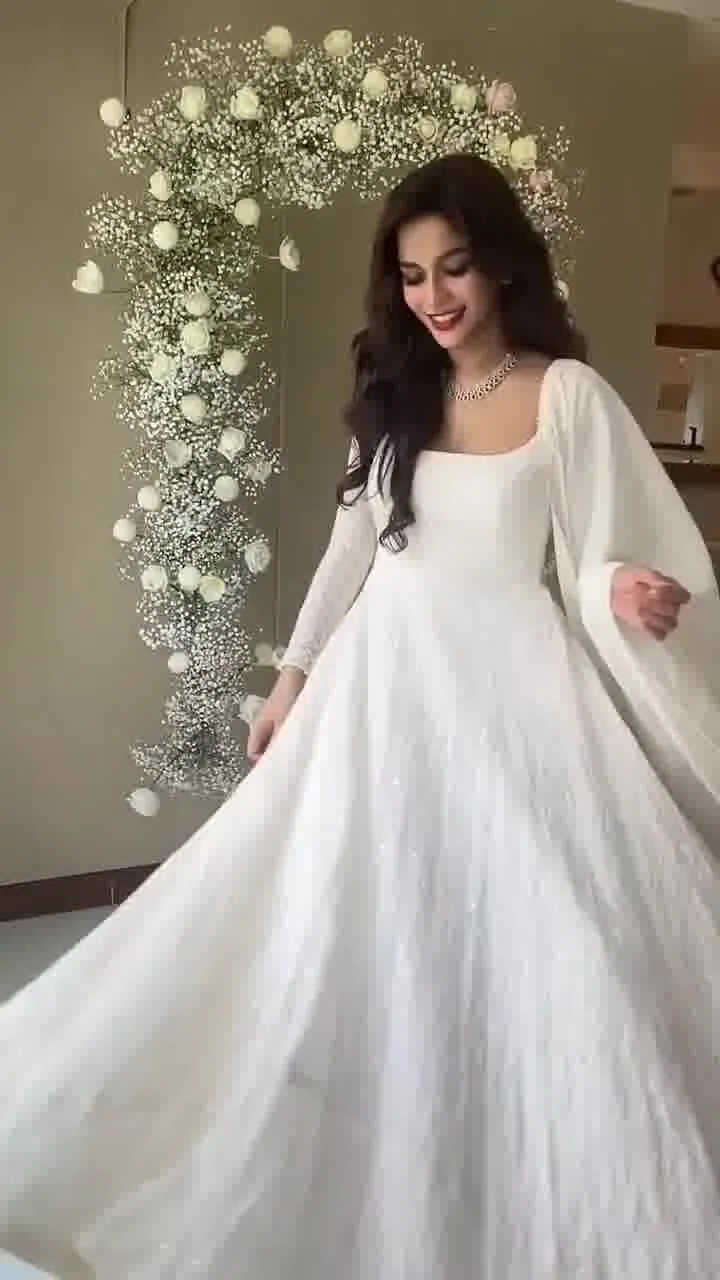 White Chikankari Kurta Palazzo Set With Embroidery Work and Dupatta